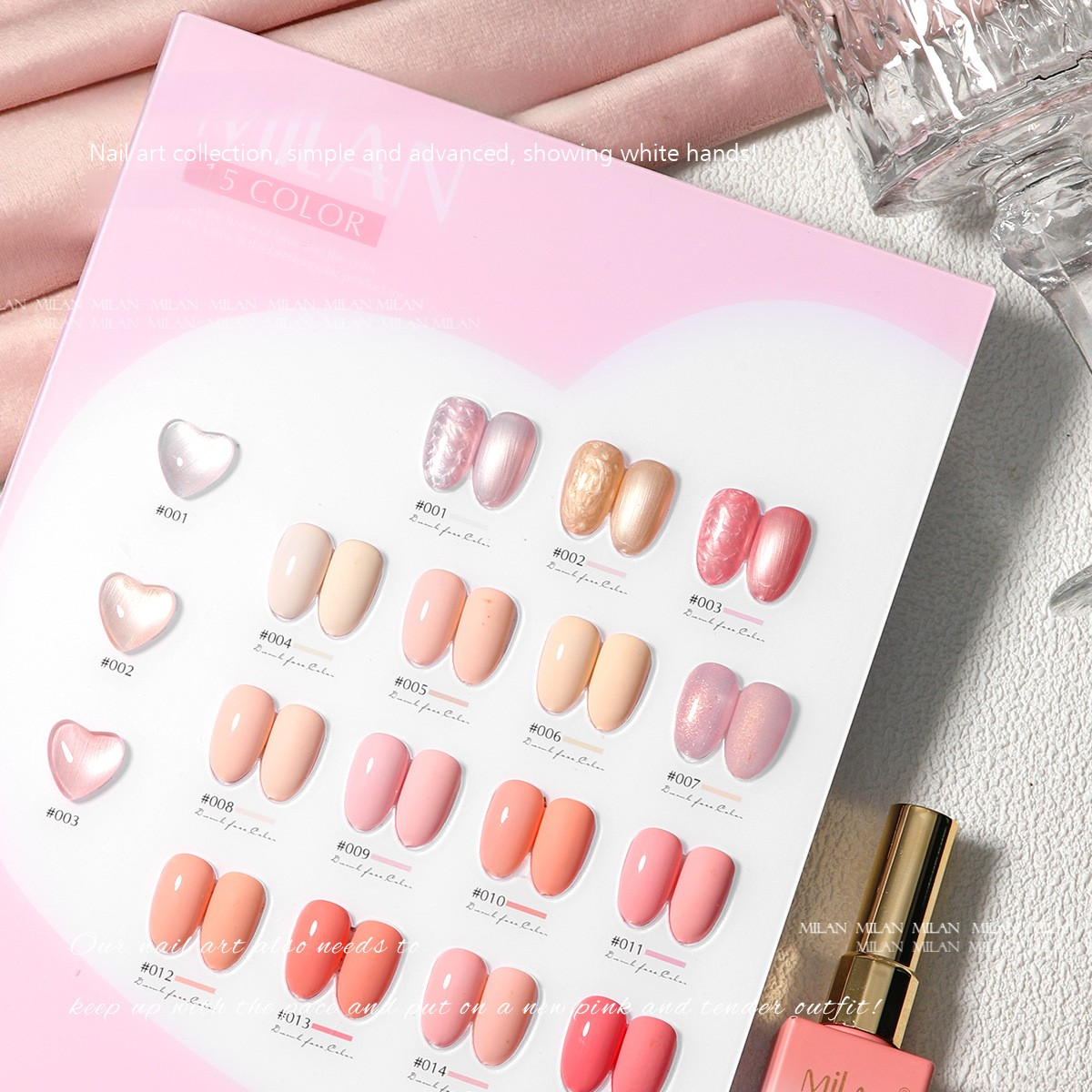 MILAN 15 Colors Gel Nail Polish Kit 15ml/pcs