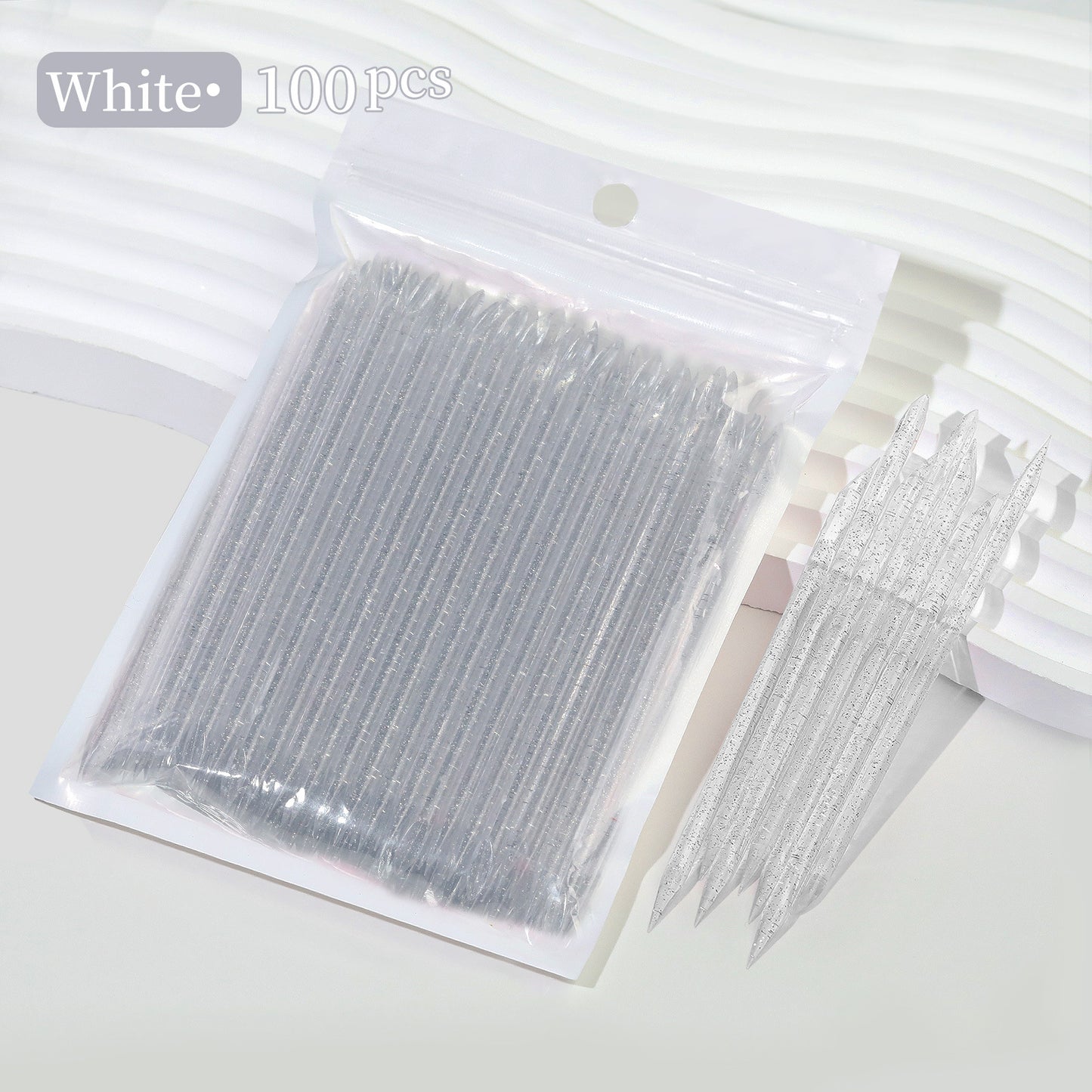 press on nails cuticle plastic stick 100pcs/bag