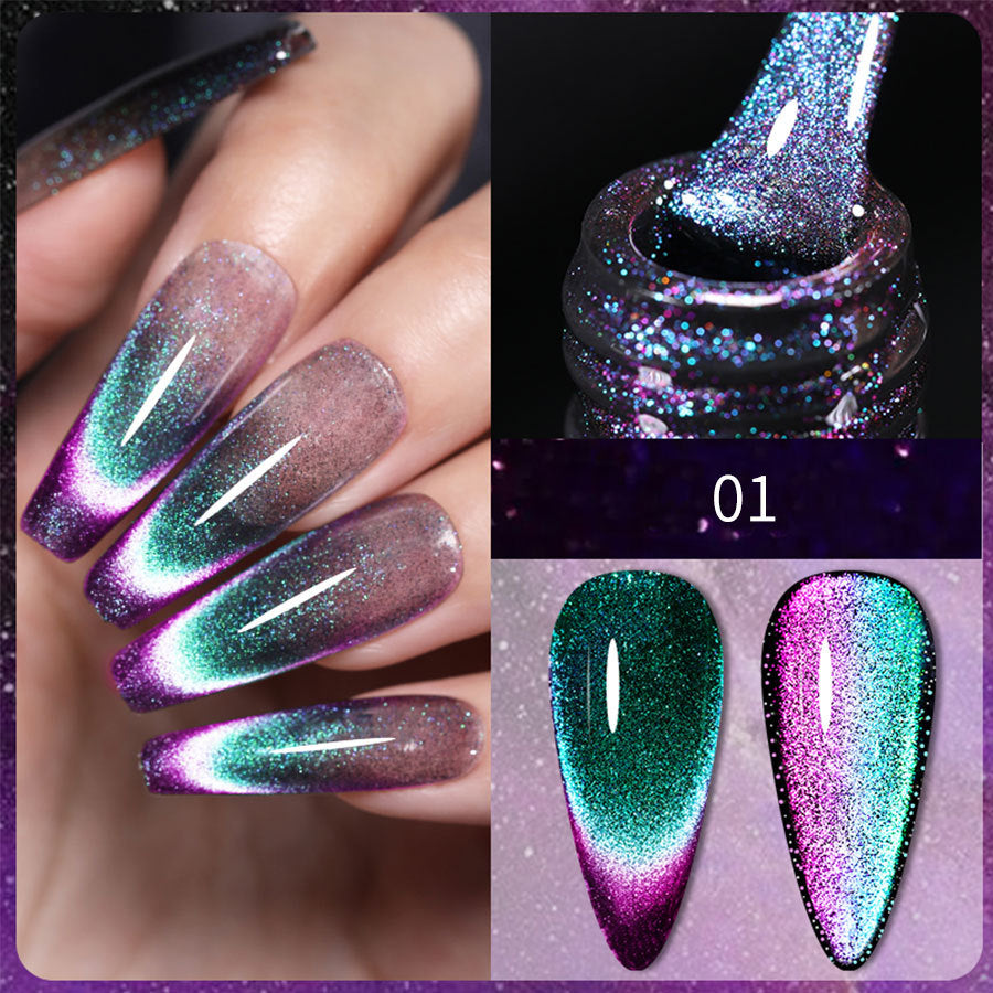 XEIJAYI 8 Colors Cat's Eye Gel Nail Polish Kit