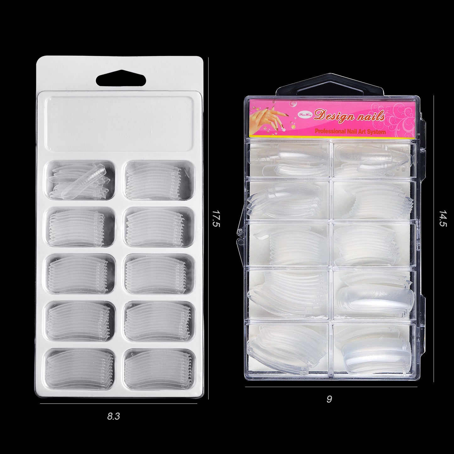 Nail extension nail mold 100PCS box