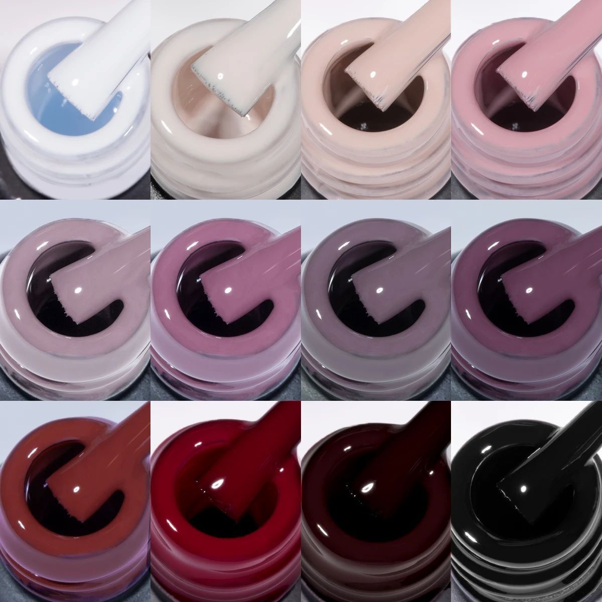 Christmas 10 Colors Nail Gel Polish Set Popular Nude Red Green Gold Silver Glitter Nail Polish Salon Gel Manicure Diy At Home Nail Art 7.3ml*10colors/set