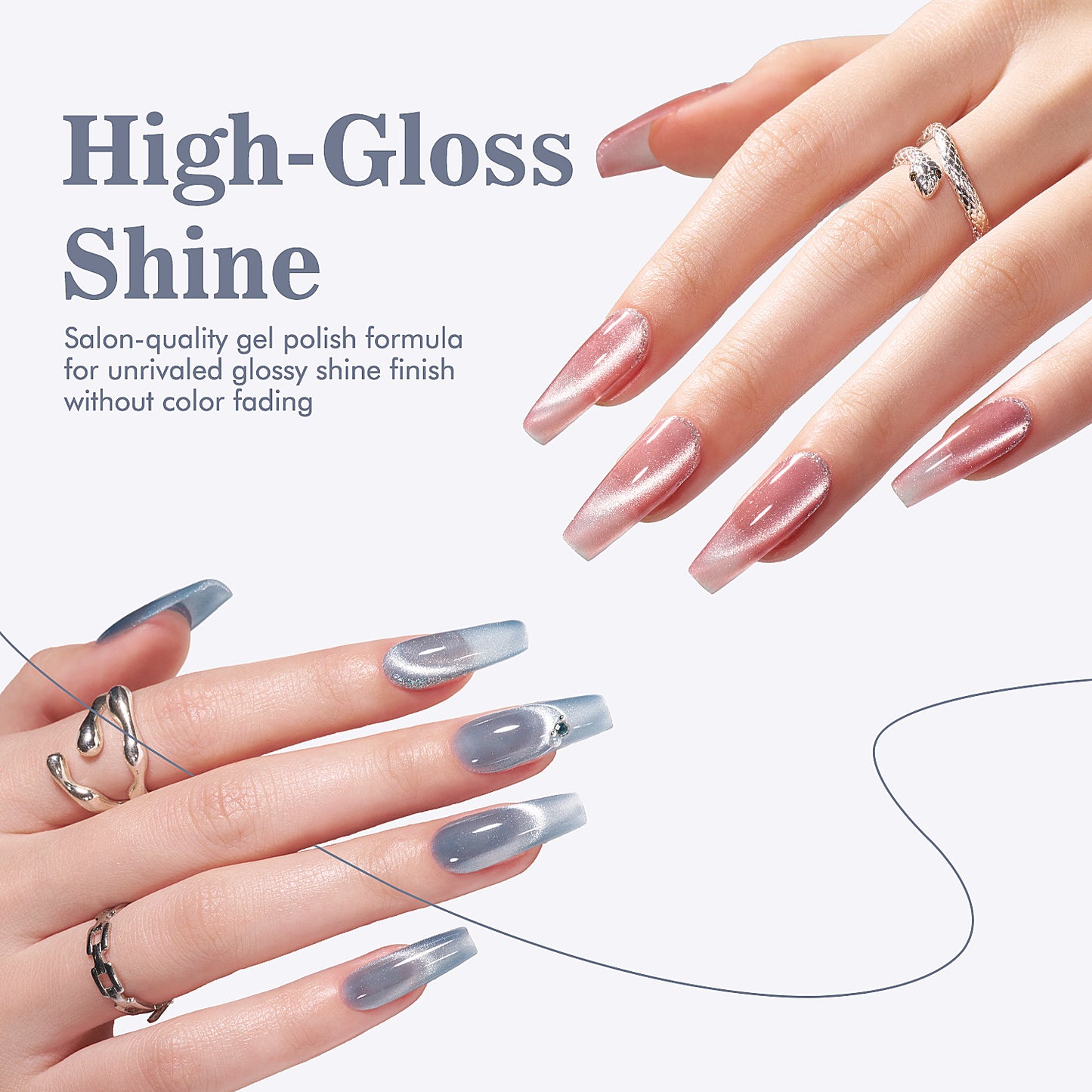 6 Colors Cat's Eye Gel Nail Polish Set 5g