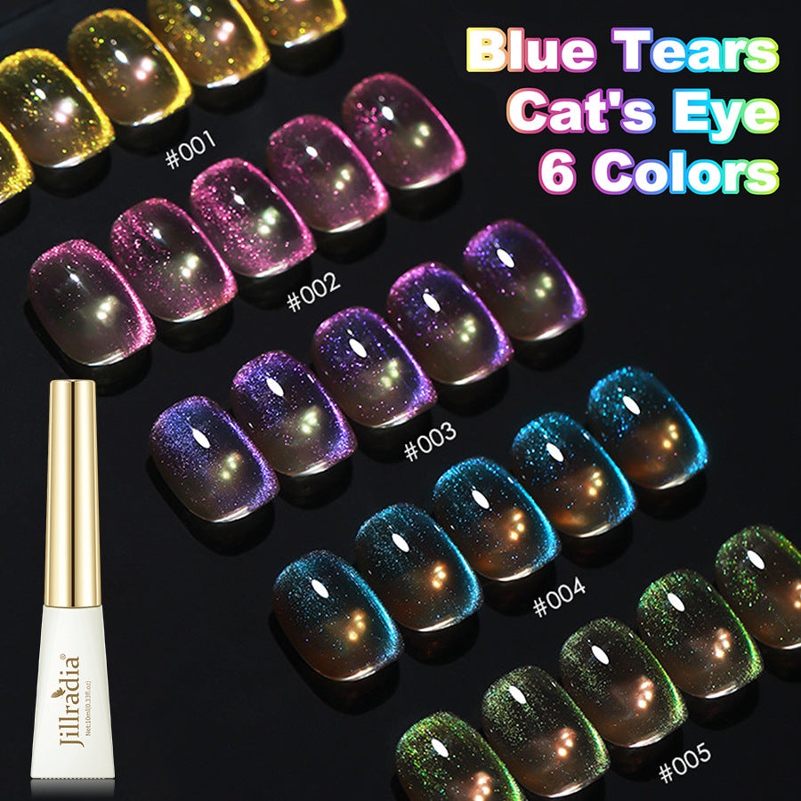 Cat's Eye Gel Polish Giltter UV Nail Gel Polish 5 Colors Set 10ML/PCS