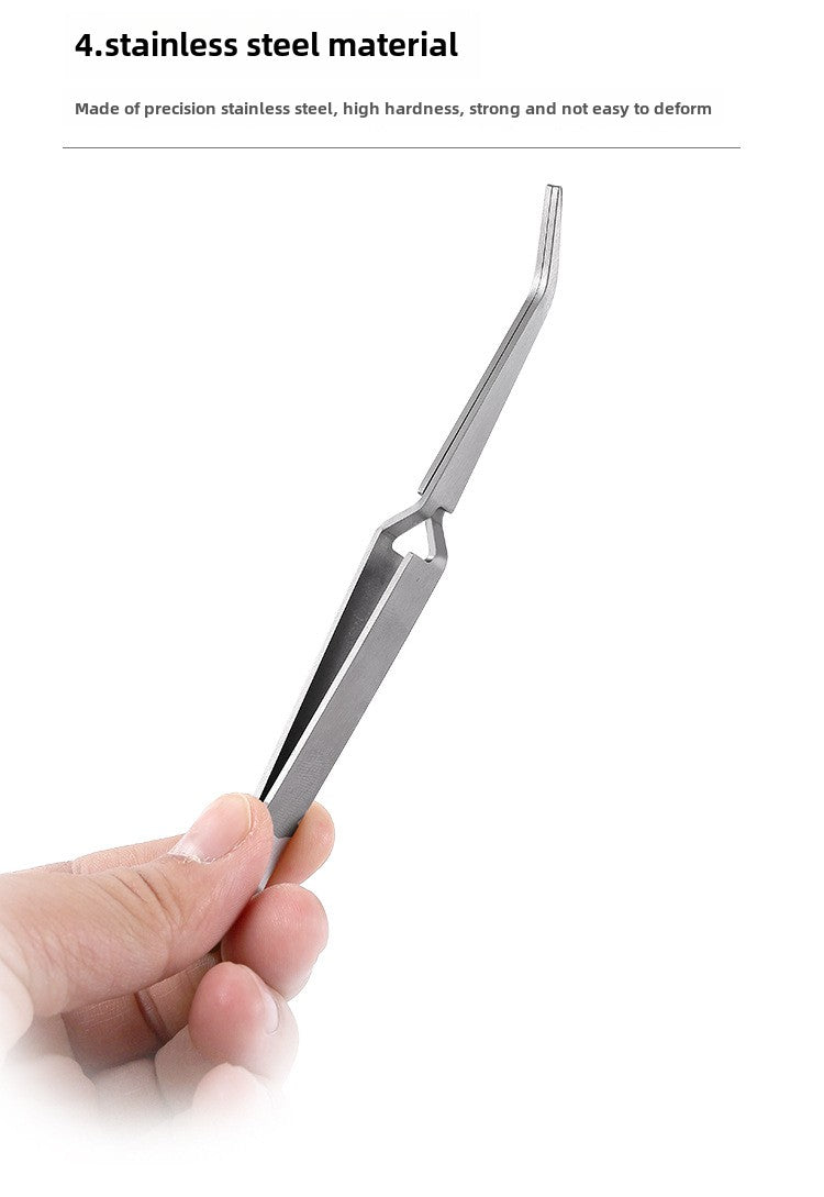 7 Style Craft Tweezers Cross Locking Craft Stainless Steel Soft Grip