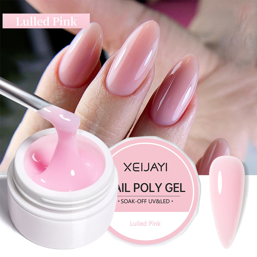 XEIJAYI 18 Colors Crystal Nail Poly Gel UV Phototherapy Glue 8g