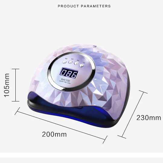Powerful 60 LEDs LED Nail Lamp with LCD Display And 4 Timers Setting