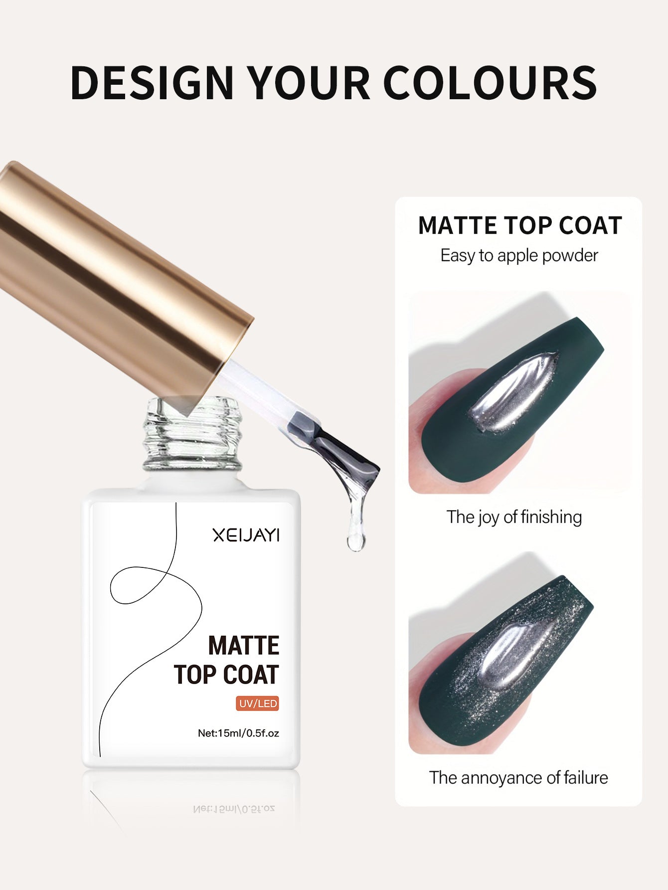 3pcs Base Coat Matte Top Coat Set