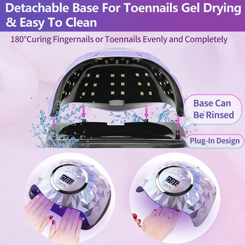 Powerful 60 LEDs LED Nail Lamp with LCD Display And 4 Timers Setting