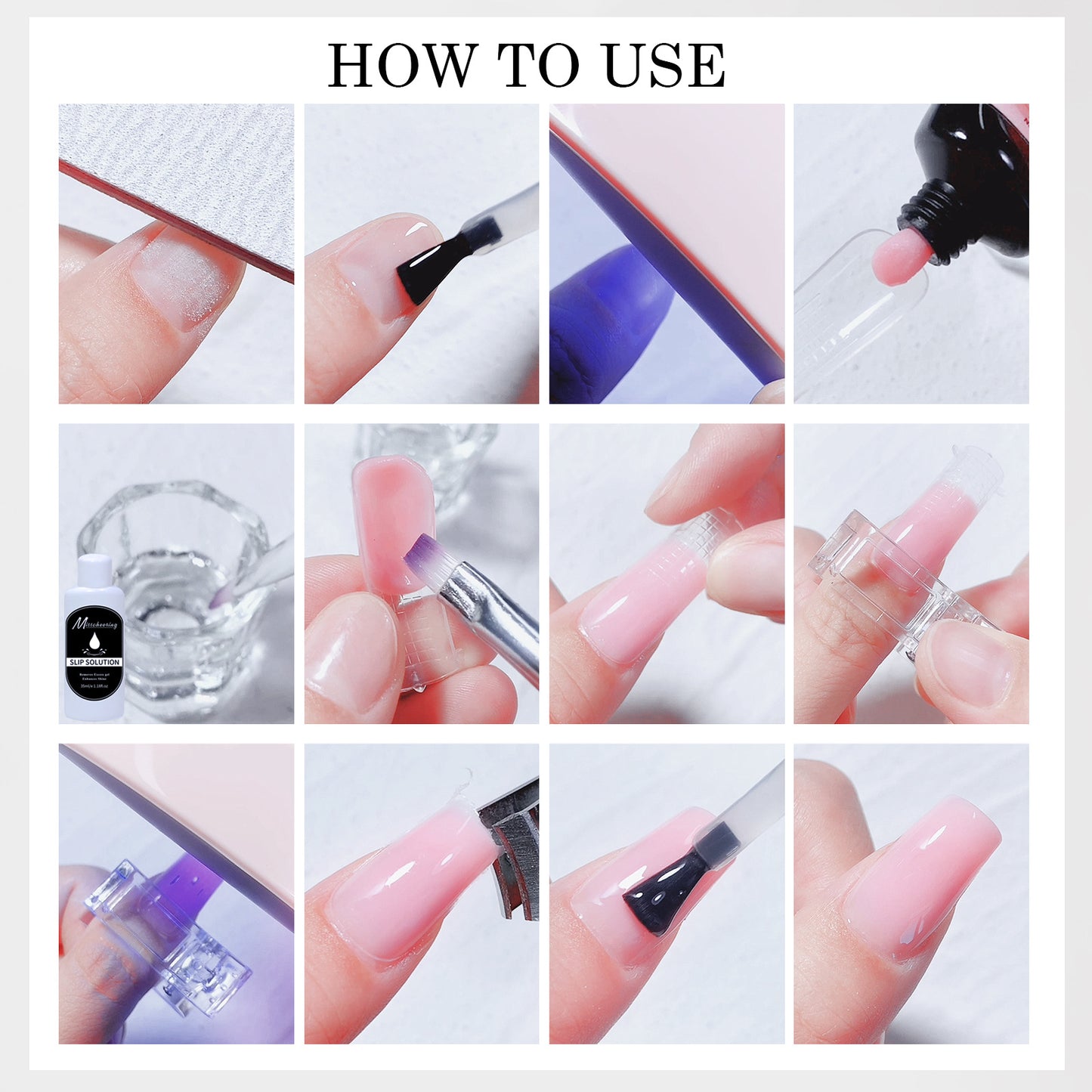 15PCS Poly Extension Gel Manicure Kit