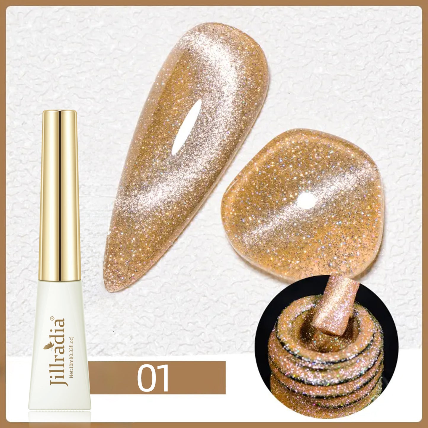 Amber Cat's Eye Gel Polish 6 Colors 10ml/PCs