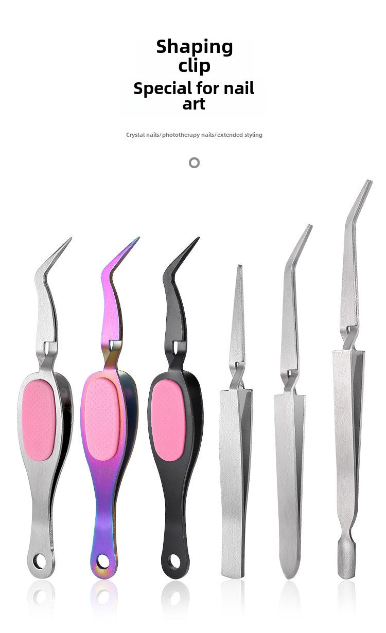 7 Style Craft Tweezers Cross Locking Craft Stainless Steel Soft Grip