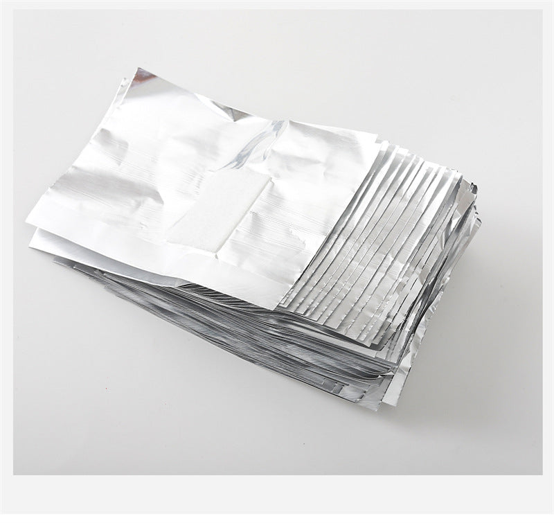 50/100 PCS Nail Polish Remover Gel Nail Foil Wraps Aluminium Soak Off Foils Cotton Pads