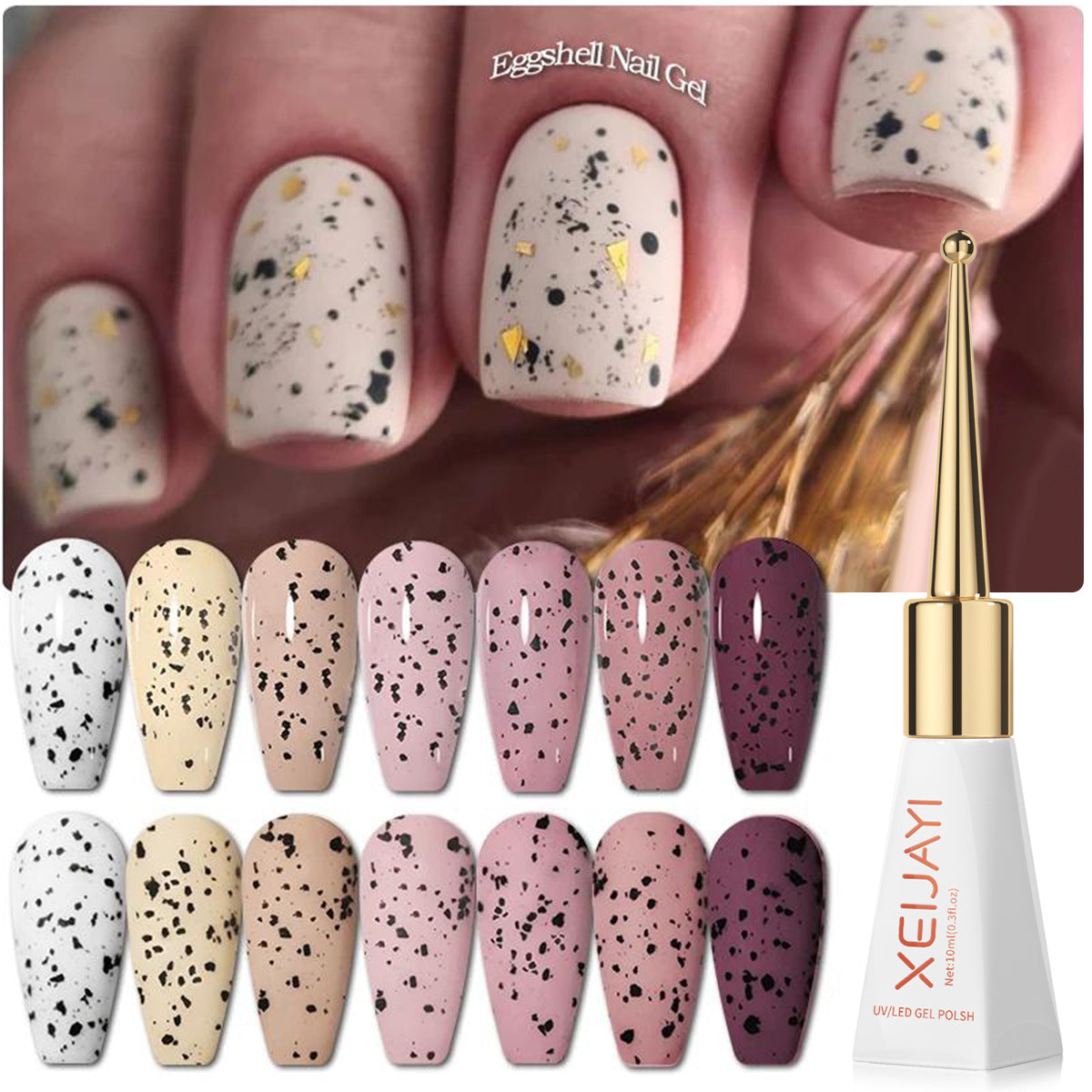 XEIJAYI Eggshell Gel Top Coat 10ml/pcs