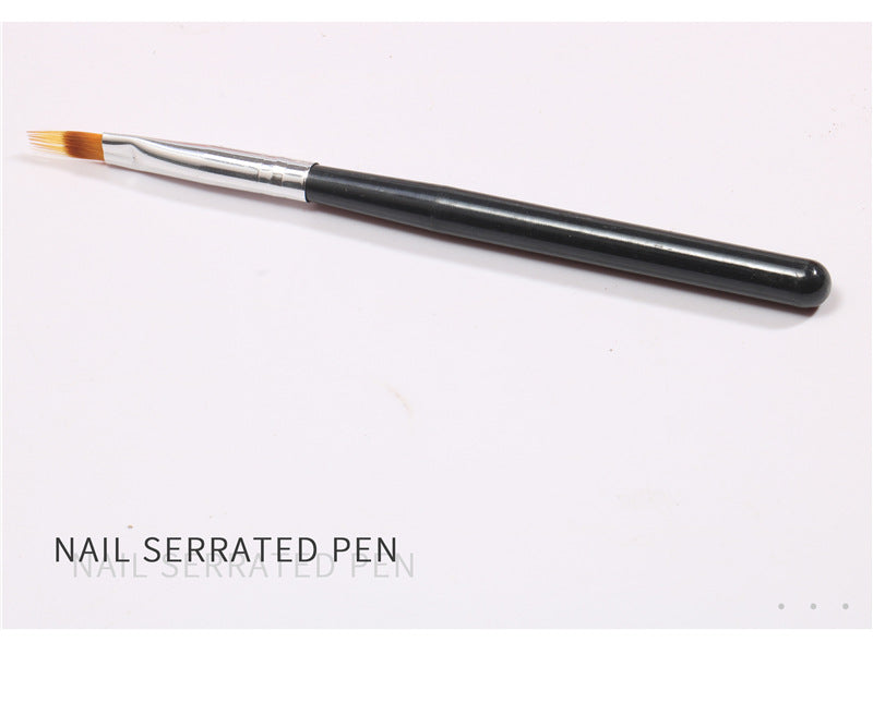 Nail Ombre Brush with Wood Handle