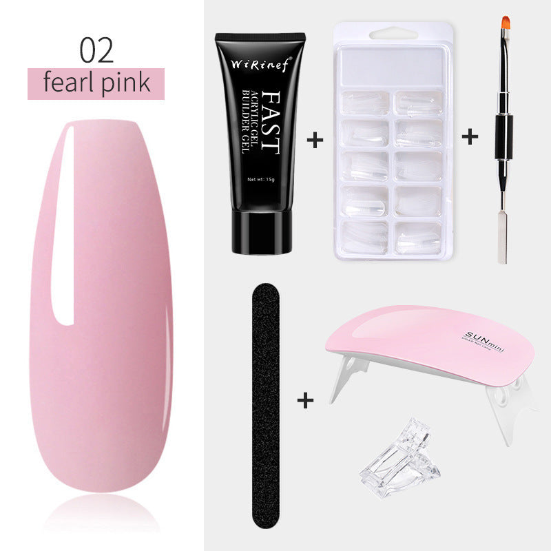 6 PCS Poly Extension Gel Nail Kit 15ml