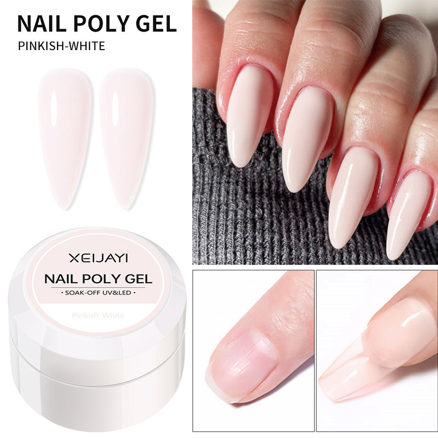 XEIJAYI 18 Colors Crystal Nail Poly Gel UV Phototherapy Glue 8g