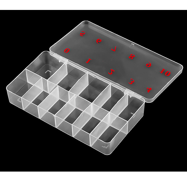 10/11/12 Space Nail Art Tip Storage Organizer Box