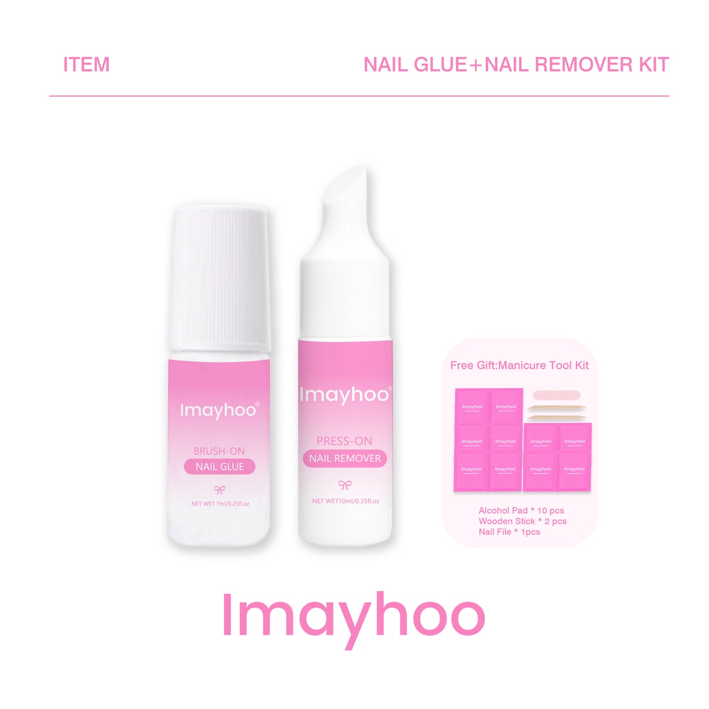 NAIL GLUE & NAIL REMOVER KIT