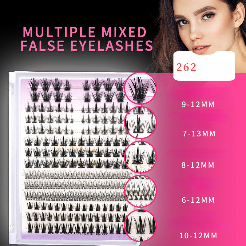 14 Rows Individual Eyelashes Diy Cluster Lashes Kit