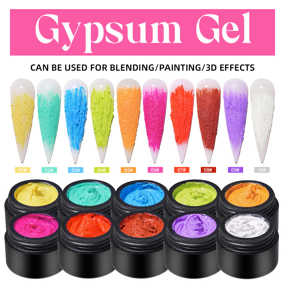 9 Colors Nail DIY Gypsum Gel