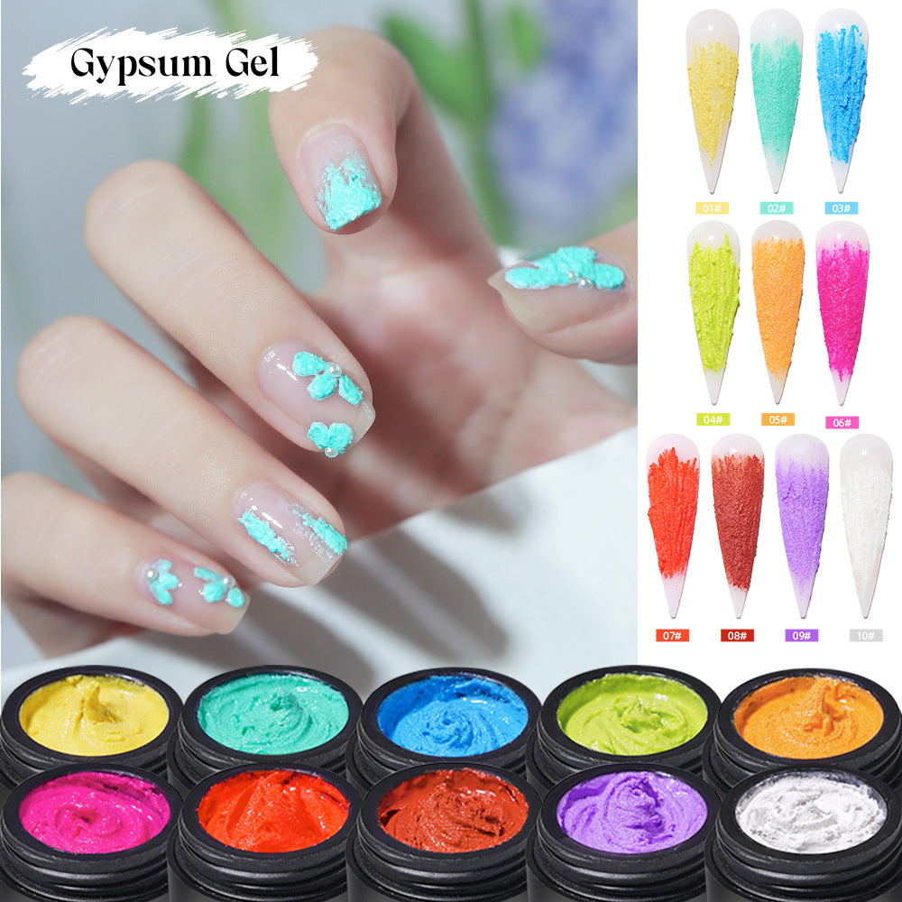 9 Colors Nail DIY Gypsum Gel