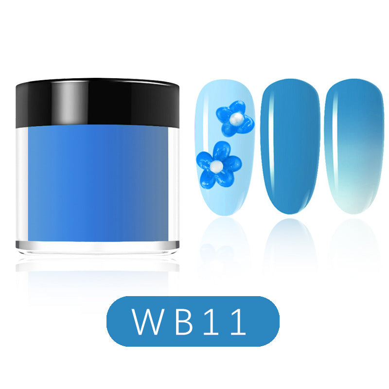 12 Colors Temperature Change Dipping Powder 8g/pcs