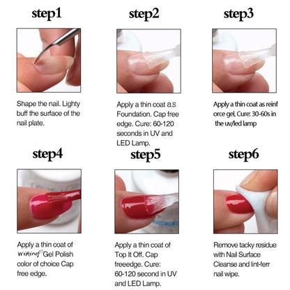 8ML Temperature Color Gel Nail Polish Nail File Buffing Stick Nail Polish Remover Combo kit