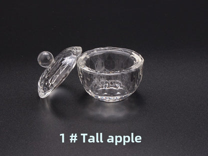 Multi-shaped Nail Art Acrylic Liquid Power Dappen Dish with Lid