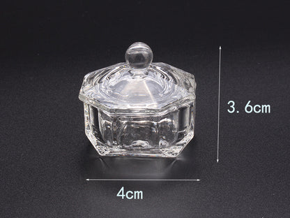 Multi-shaped Nail Art Acrylic Liquid Power Dappen Dish with Lid