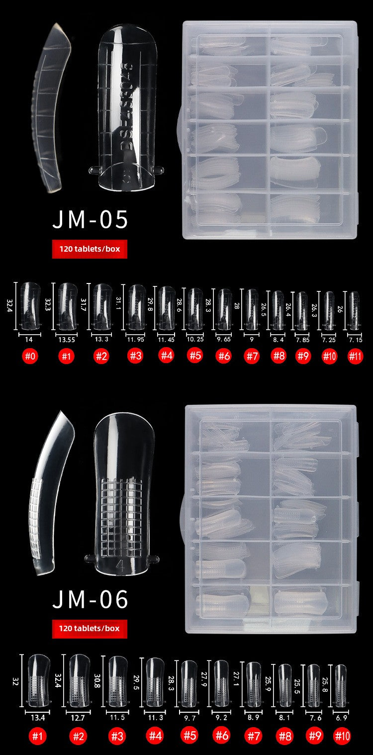 120PCS Nail Dual Forms 15 Size Extension Acrylic Nail Molds Sets