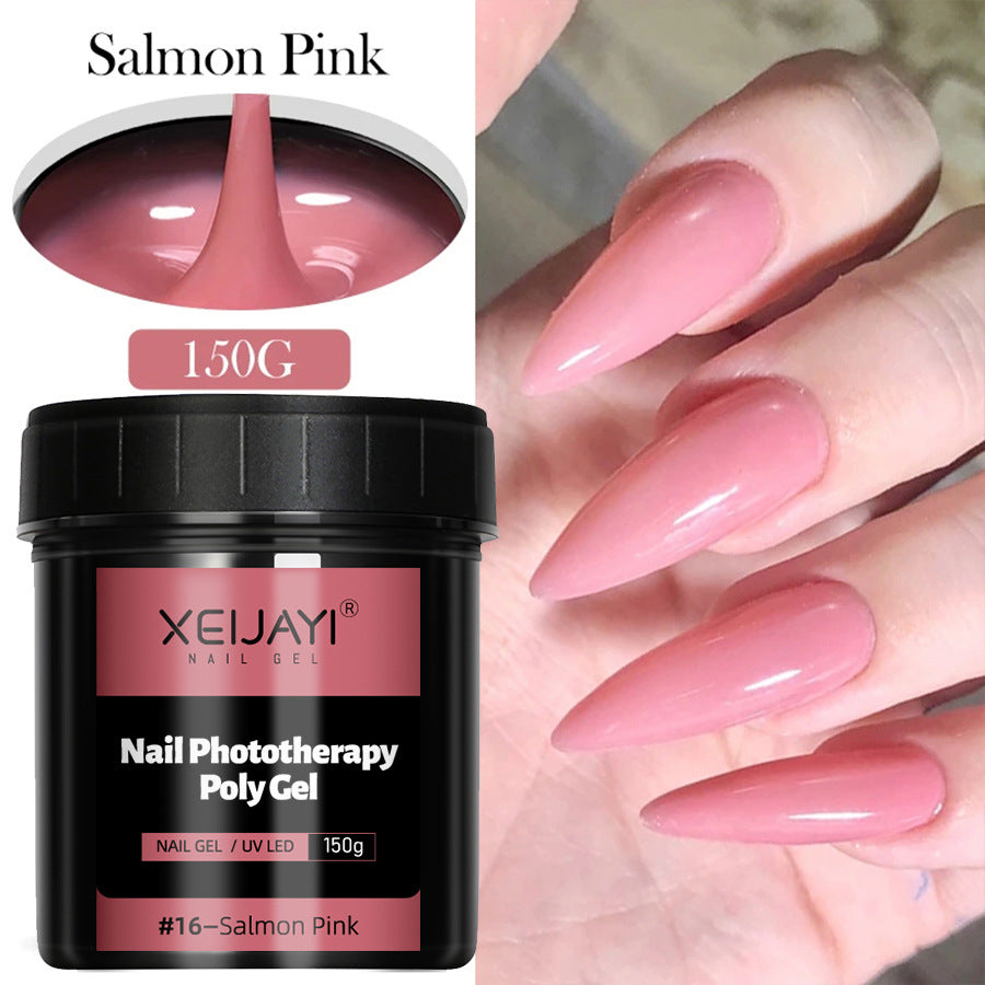 XEIJAYI 18 Colors Large Capacity Nail Phototherapy Poly Gel 150g