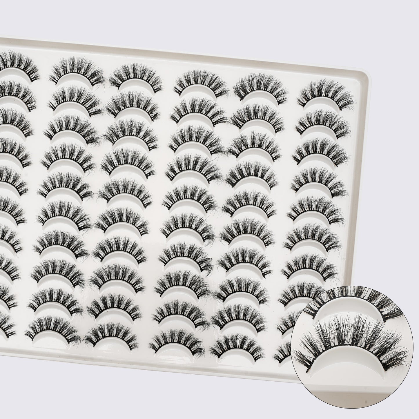 Fluffy false eyelashes