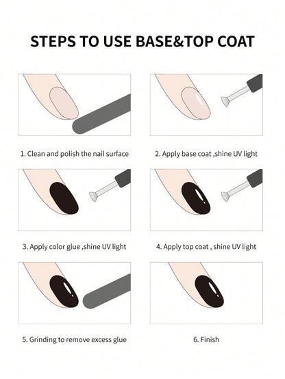 15ml Black & White Gel Nail Polish