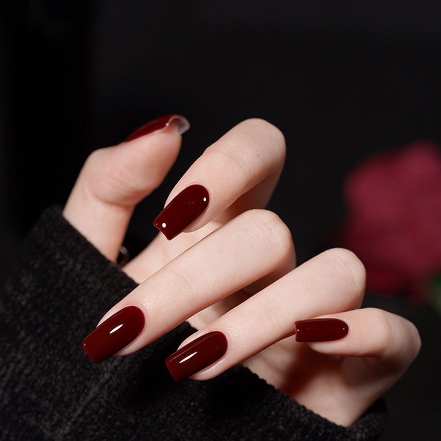 Red Gel Nail Polish Dark Red Cherry Color UV Nail Gel Polish Salon Gel Manicure Diy At Home Nail Art  15ml/0.5fl.oz/pcs