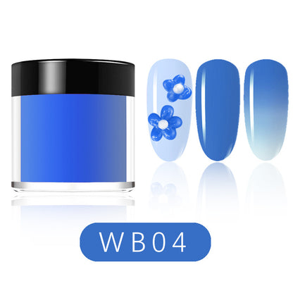 12 Colors Temperature Change Dipping Powder 8g/pcs