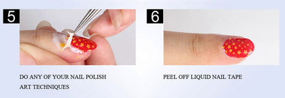 8ML Liquid Latex for Nails, Peel Off Cuticle Guard for Nail Polish Skin Barrier Protector