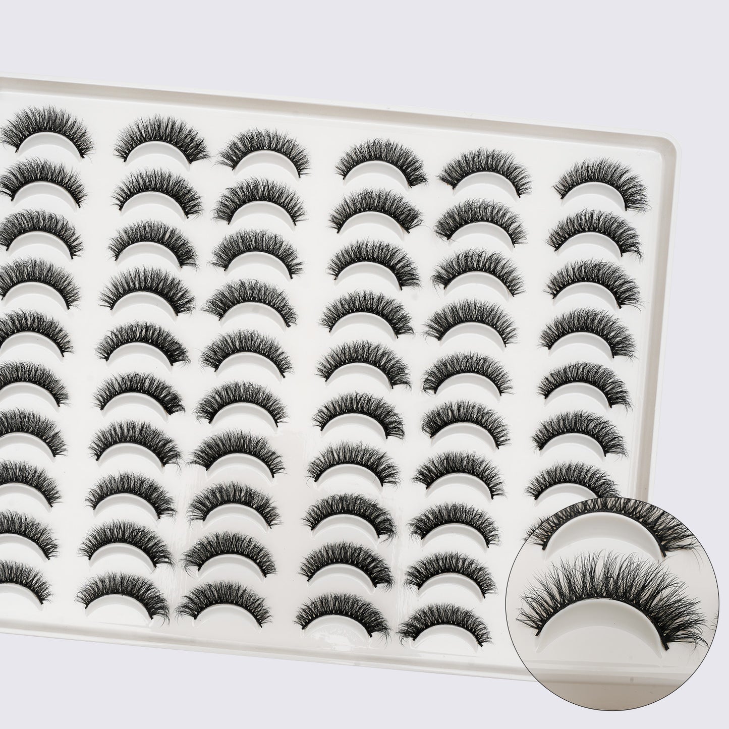Fluffy false eyelashes