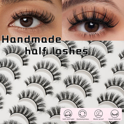 Fluffy false eyelashes