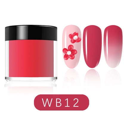 12 Colors Temperature Change Dipping Powder 8g/pcs