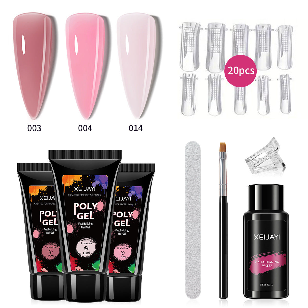 XEIJAYI Poly Gel  15ML*3Colors Set