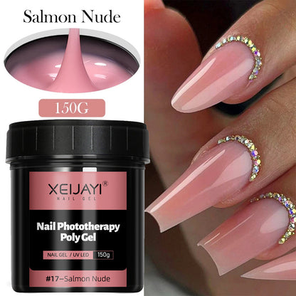 XEIJAYI 18 Colors Large Capacity Nail Phototherapy Poly Gel 150g