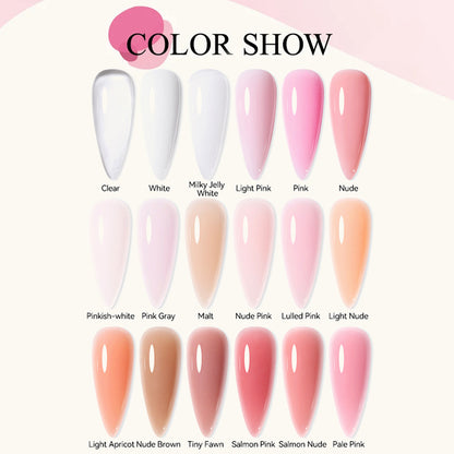 XEIJAYI 18 Colors Large Capacity Nail Phototherapy Poly Gel 150g