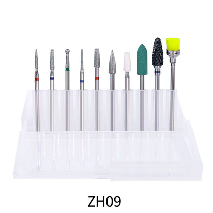 Nail Drill Bits Complete Set 10pcs