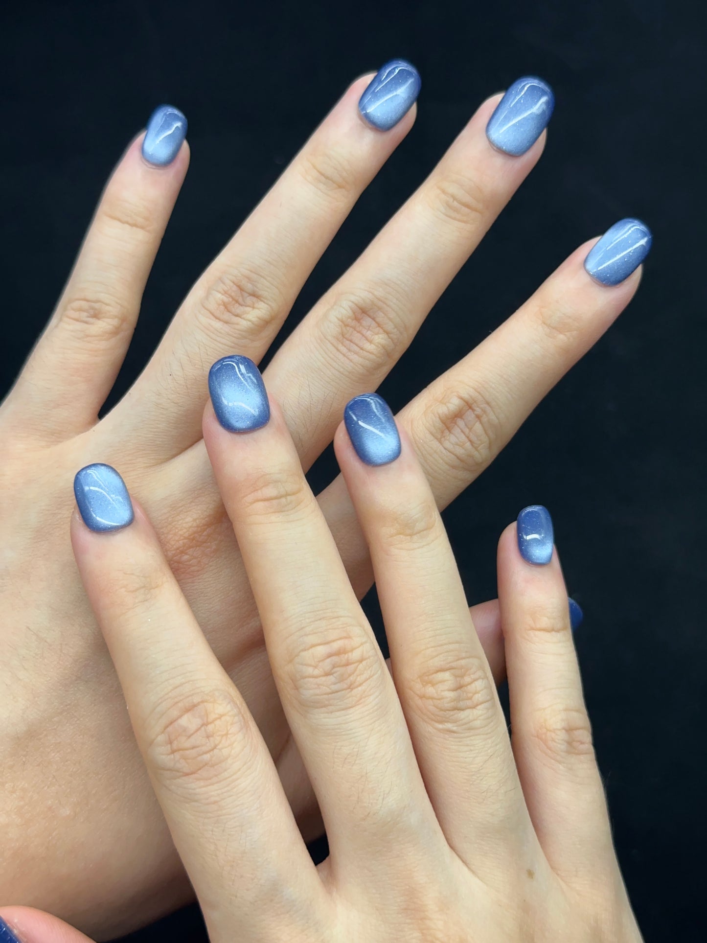 Squoval-Short Nail-Cat's Eye    (10pcs) OMDXX082