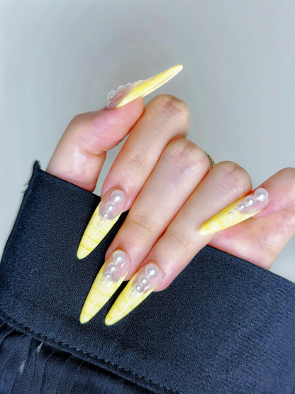 Stiletto-French Nail-Ombre (10pcs) OM30XX018