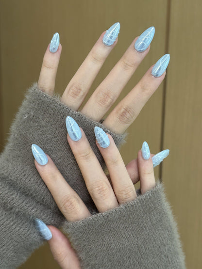 Almonds-Medium Nail-3D Art (10pcs) OMZXX044