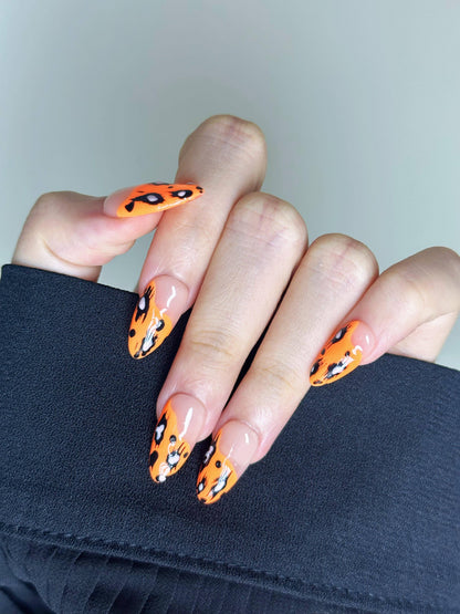 Amonds-Medium Nail-Leopard (10pcs) OM30XX015