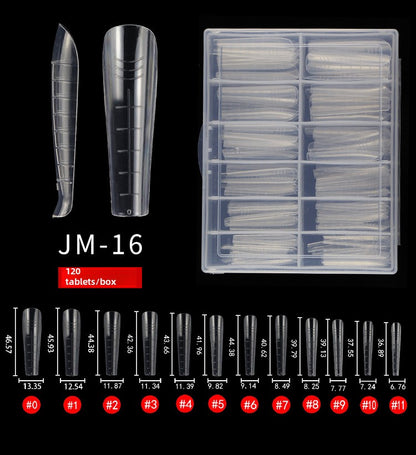 120PCS Nail Dual Forms 15 Size Extension Acrylic Nail Molds Sets