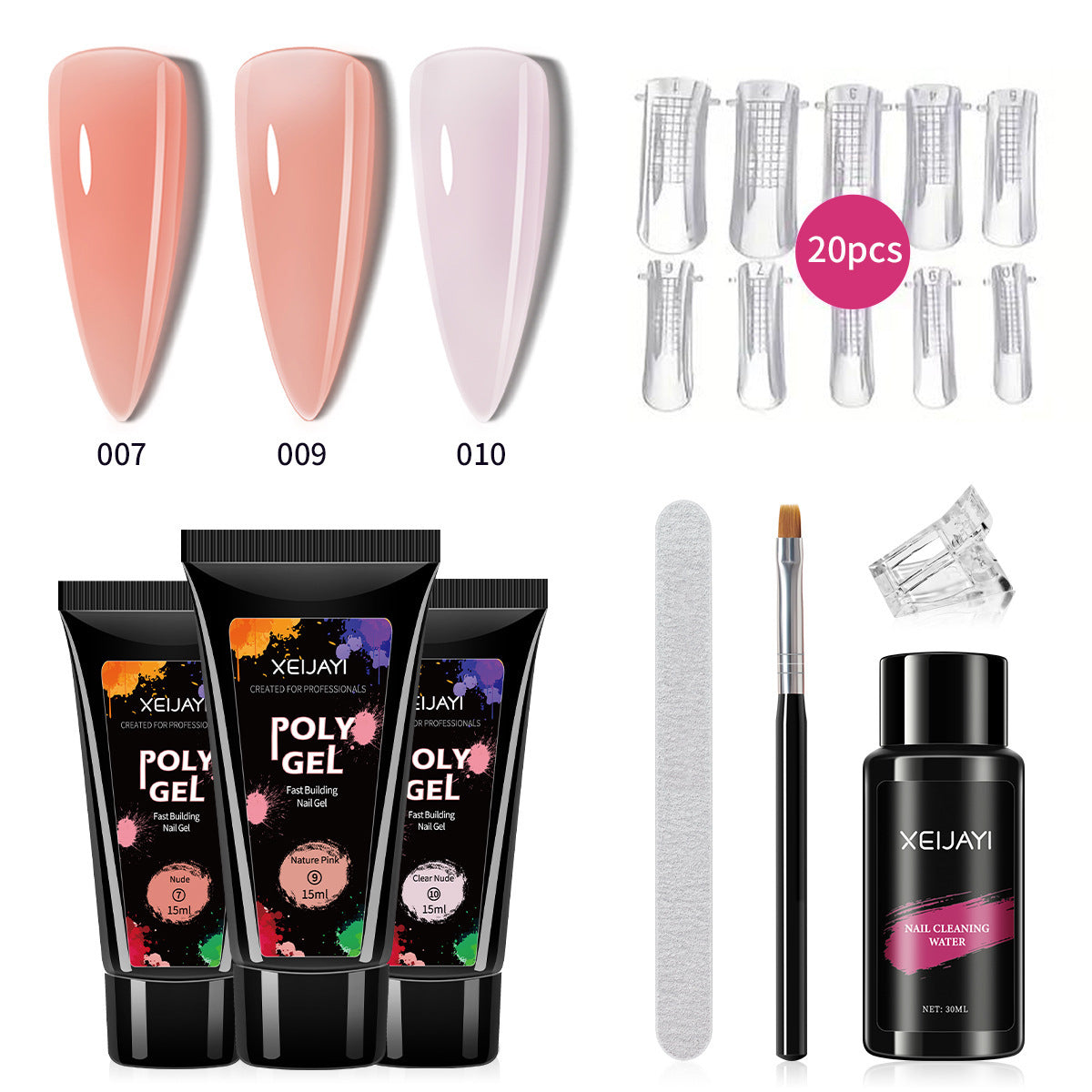 XEIJAYI Poly Gel  15ML*3Colors Set