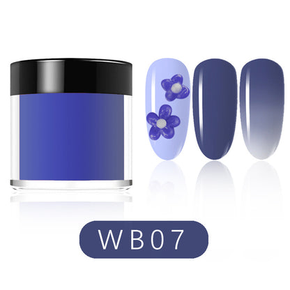12 Colors Temperature Change Dipping Powder 8g/pcs